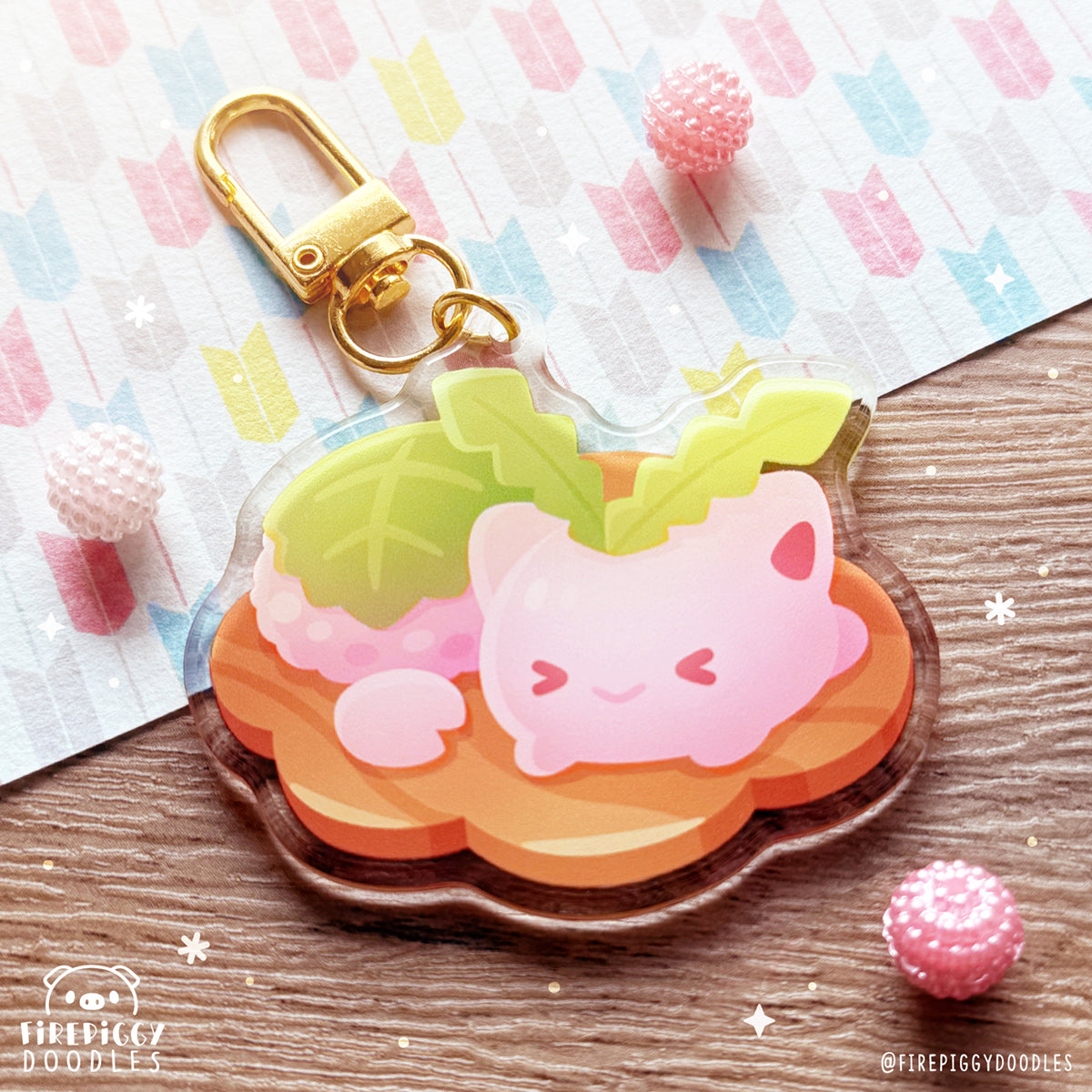 Sakura Mochi Acrylic Keychain