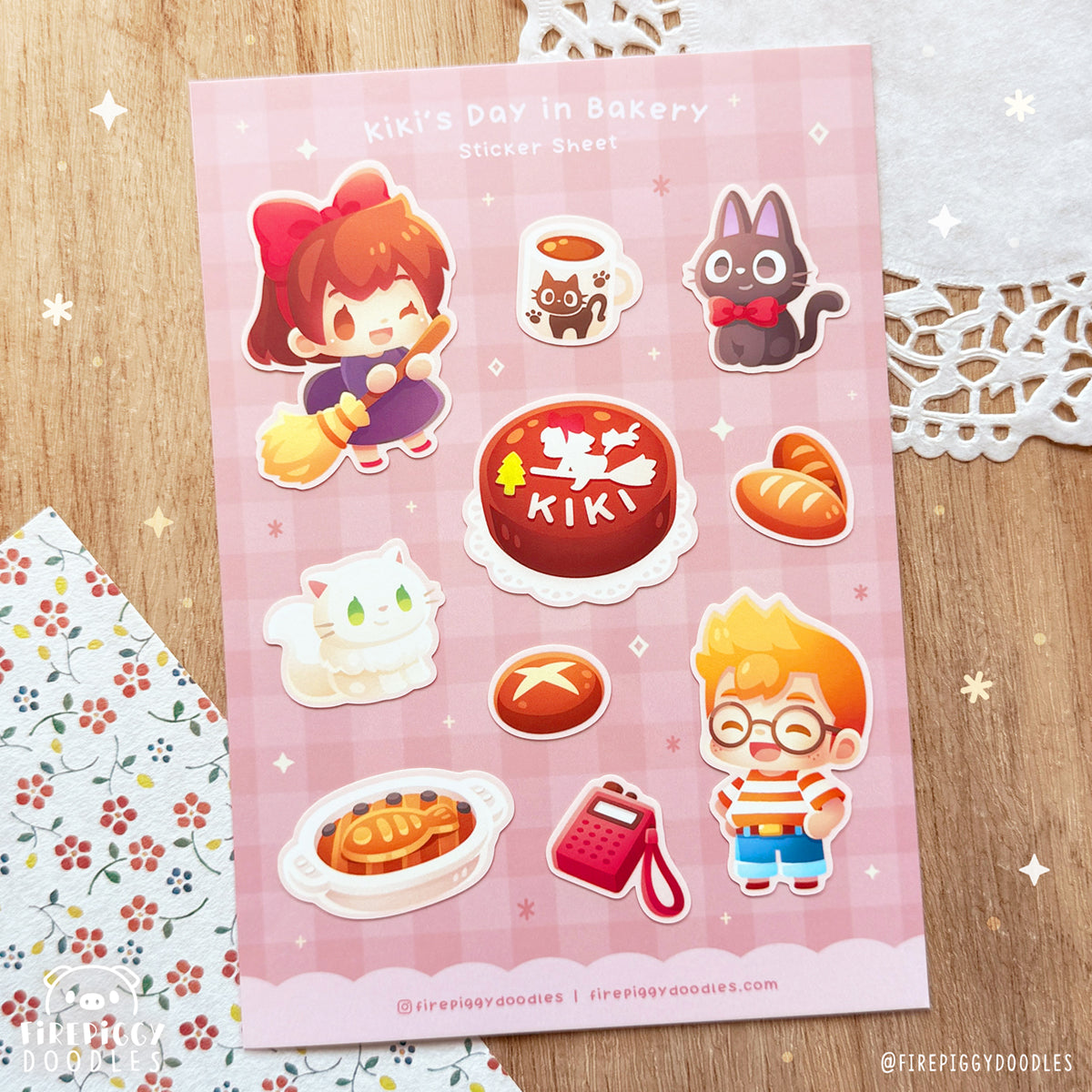 Kiki's Day in Bakery Sticker Sheet