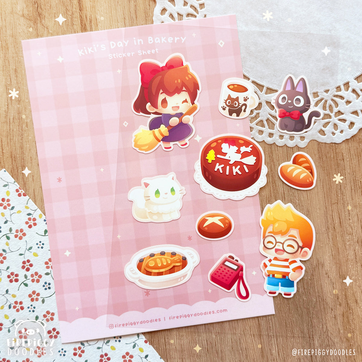 Kiki's Day in Bakery Sticker Sheet