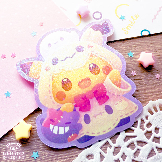 Spoopy Mimichu Holographic Sticker