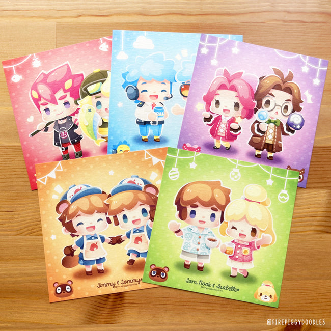 ACNH Gijinka Art Print Set