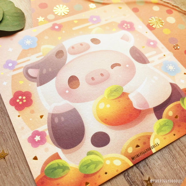 Moo Moo Piggy Art Print