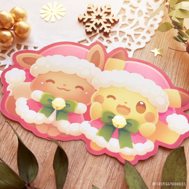 Santa's Little Helpers Glitter Sticker