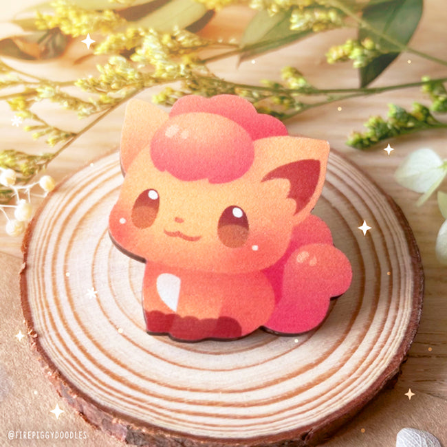 Fox-like Baby Wooden Pin