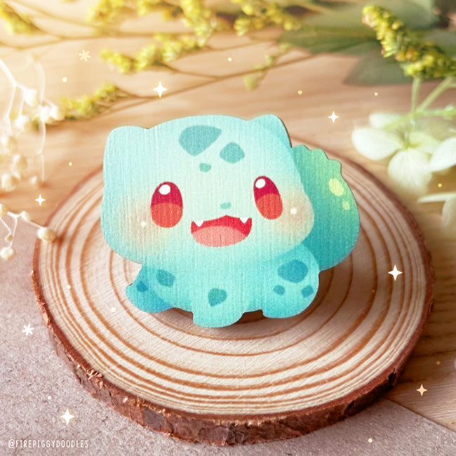 Grass Baby Wooden Pin