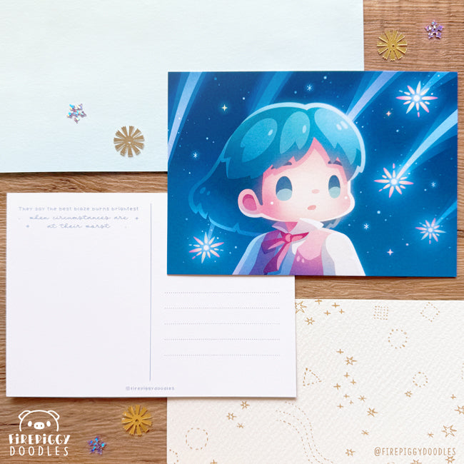 Falling Stars Postcard