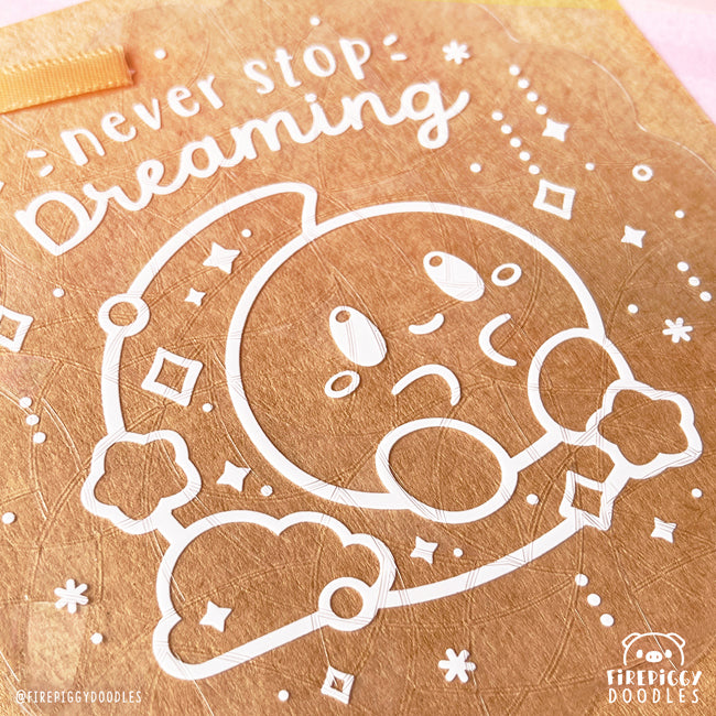 Never Stop Dreaming Suncatcher Decal