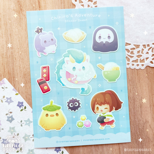 Chihiro's Adventure Sticker Sheet