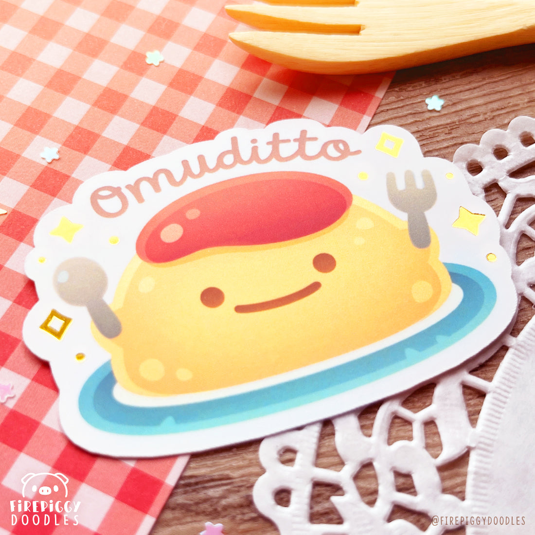 Omuditto Gold Foil Sticker