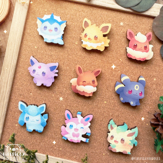 Fluffylution Wooden Pin Set