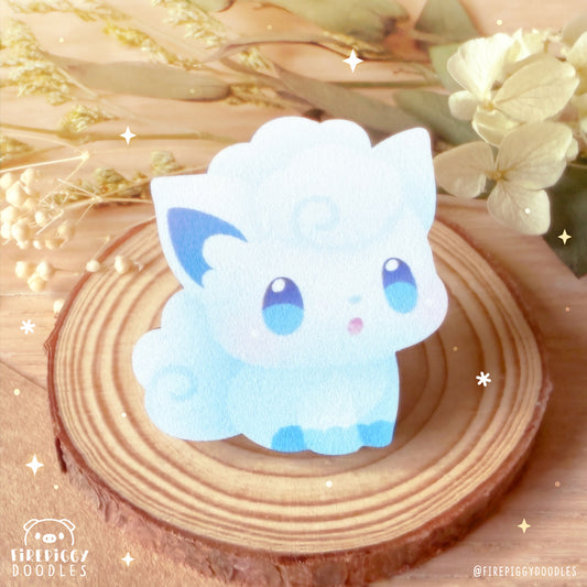 Frosty Fox-like Baby Wooden Pin