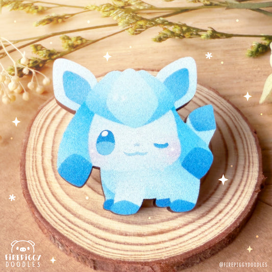 Ice Fluffy Baby Wooden Pin