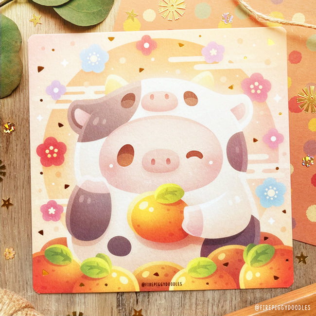 Moo Moo Piggy Art Print