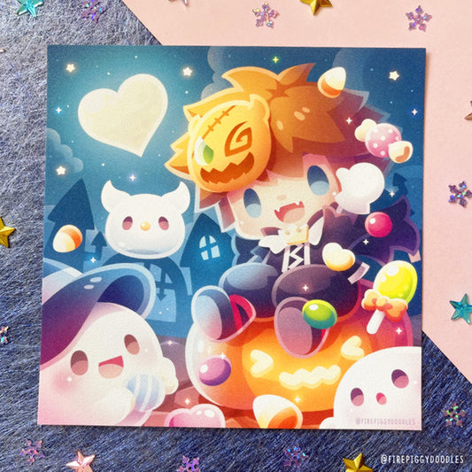 Sora in Halloween Town Art Print