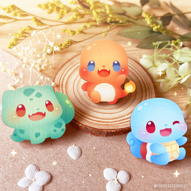 Water Baby Wooden Pin