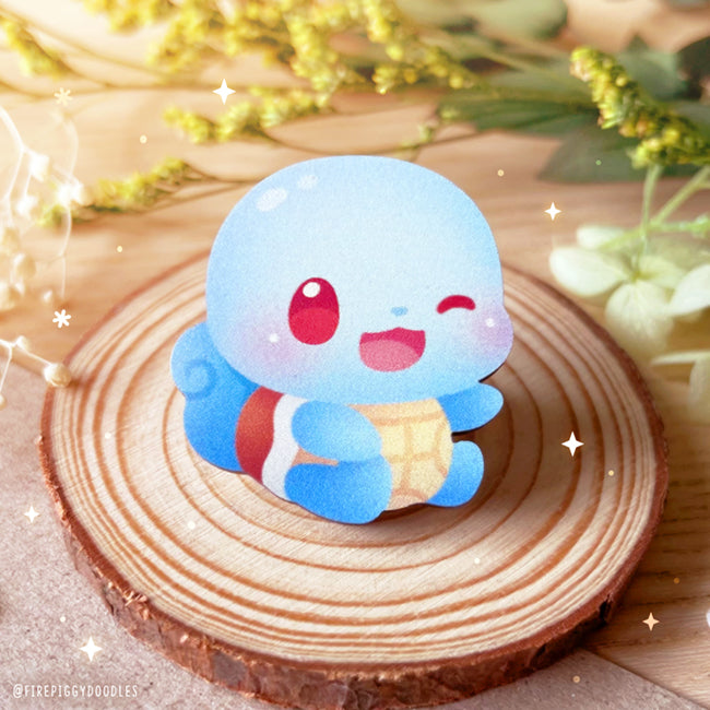 Water Baby Wooden Pin